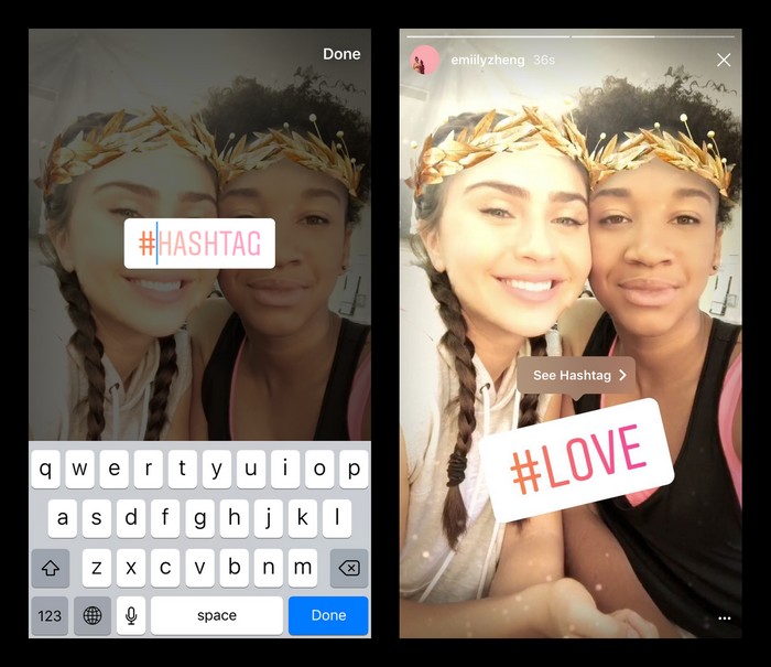  instagram  ajoute des filtres  visage  pour completer sa 